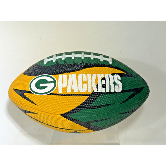Franklin 8.5" Mini Rubber Football Green Bay Packers Vintage NFL Play Football - Picture 1 of 3
